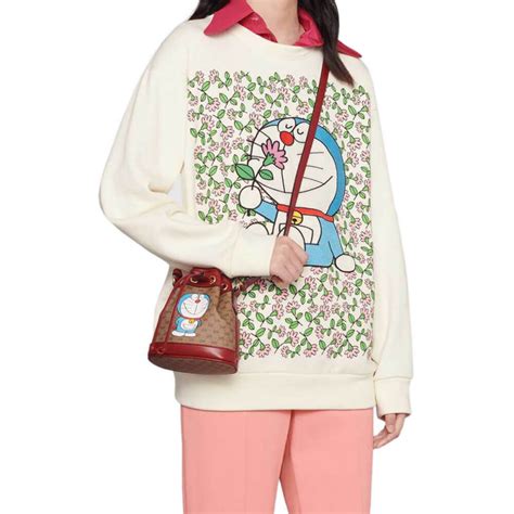 doraemon x gucci mini bag|Gucci Doraemon shirt.